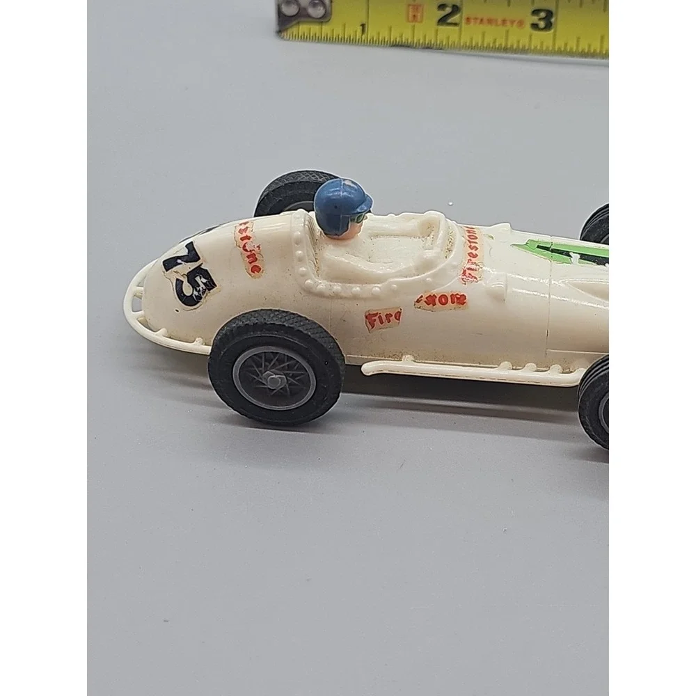 Vintage 1964 White Eldon Roadster Racing Indy Slot Car‎ 1/32 Scale Untested